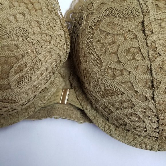 Auden Racerback Front Clasp Push-Up Bra Olive - Picture 4 of 6